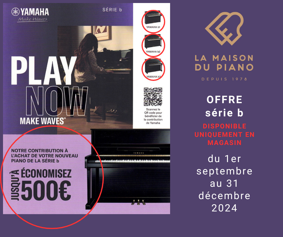 Promo piano YAMAHA Rentrée 2024